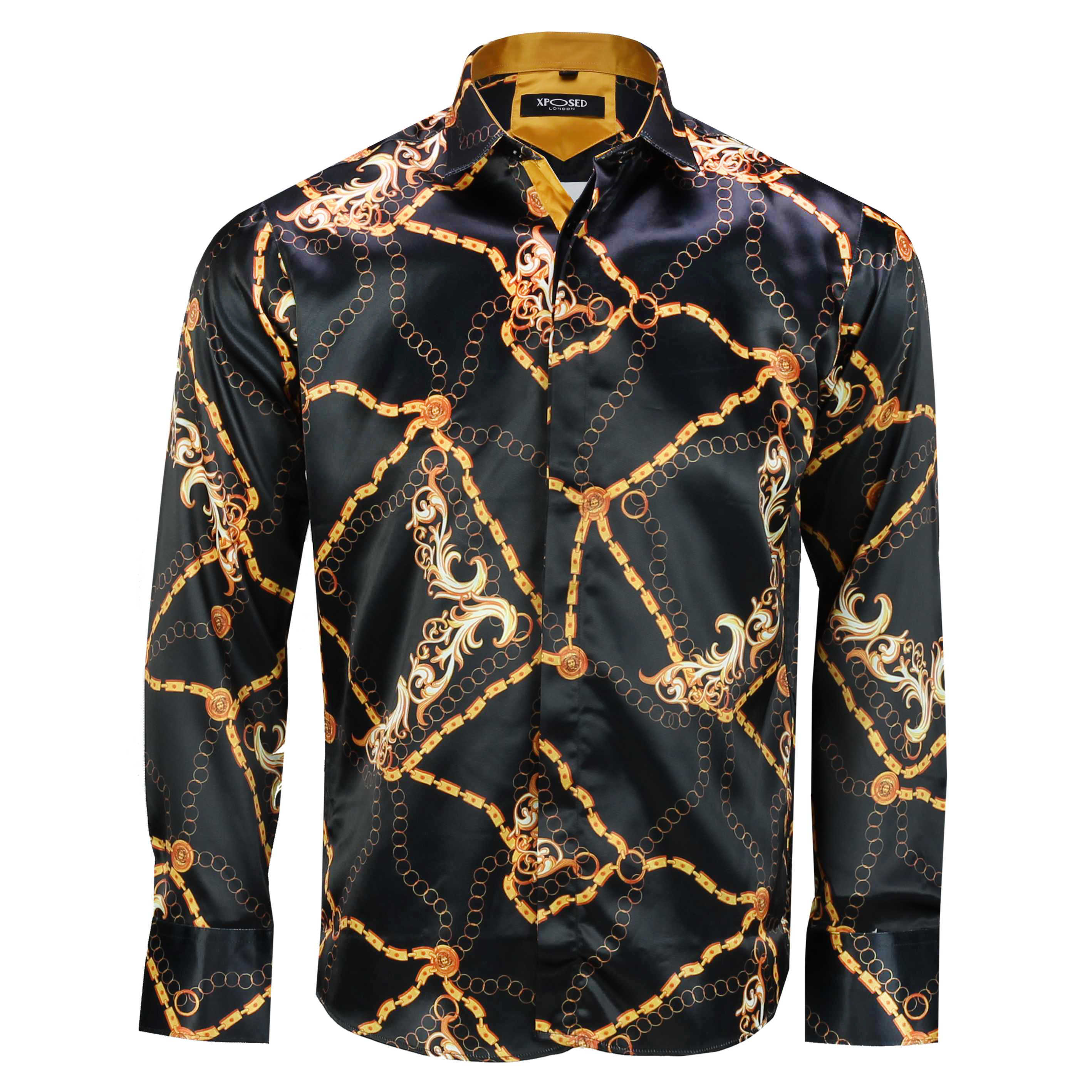 shirt with chains in the middle
